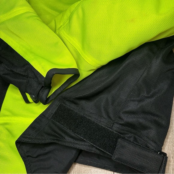 Firstgear Polyester Neon Green Mesh Utility Motorcycle Jacket - Picture 11 of 16
